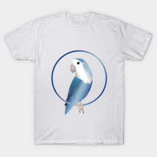 Blue Rosy-faced Lovebird T-Shirt